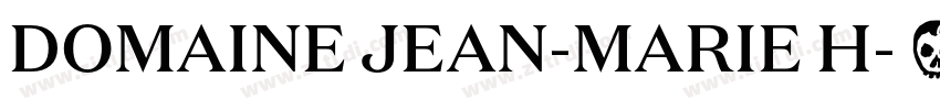 DOMAINE JEAN-MARIE H字体转换